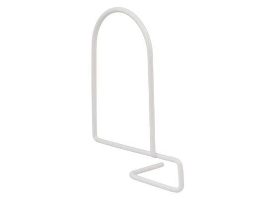 Wspornik do książek dwurzędowy, komplet L+P, WKS 2 biały VELANO