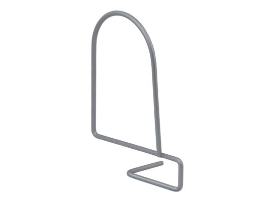 Wspornik do książek dwurzędowy, komplet L+P, WKS 2 szary VELANO