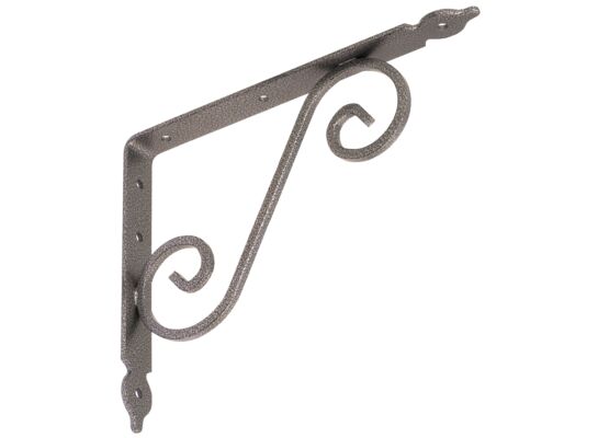 Wspornik ornamentowy kuty WOZ 240 gradowany srebrny VELANO