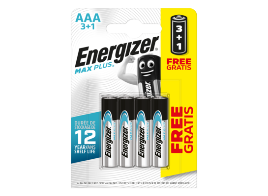 Bateria Max Plus AAA LR03 3+1 szt. Energizer