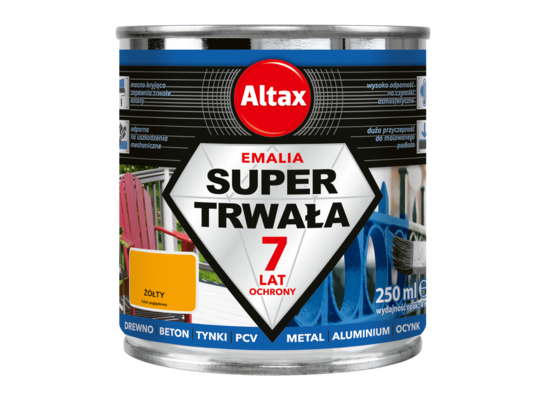 Emalia super trwała 250 ml żółty Altax