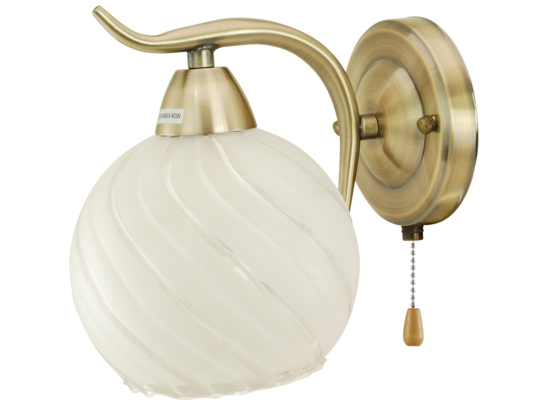 Lampa kinkiet 8706/1 21QG mosiądz Elem