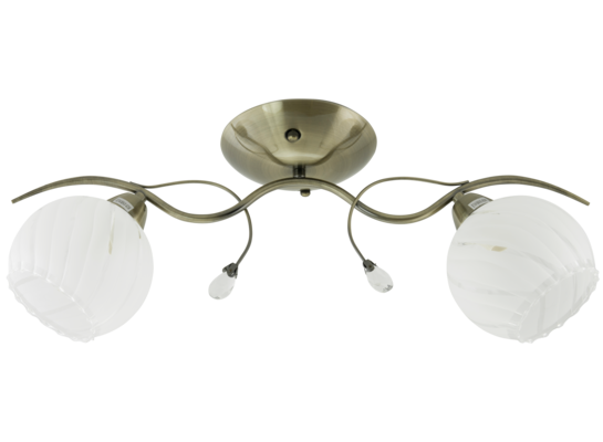 Lampa sufitowa 8758/2 21QG mosiądz Elem