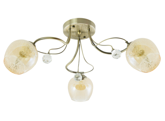 Lampa sufitowa 8824/3 21QG mosiądz Elem