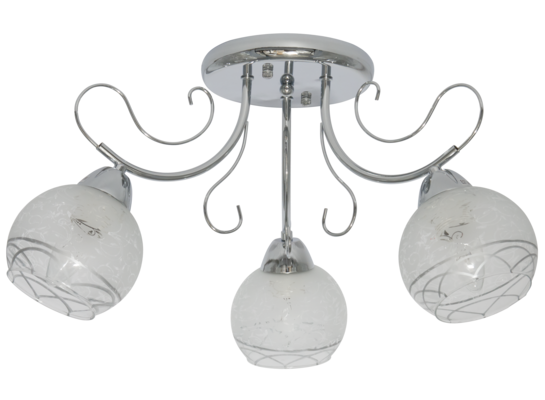Lampa sufitowa 8957/3 8C chrom Elem