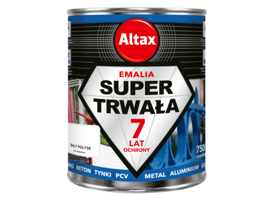 Emalia super trwała 750 ml biały połysk Altax