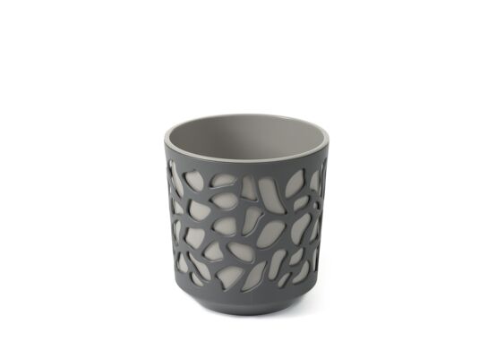 Donica Duet 14 korpus antracyt + wkład taupe Lamela