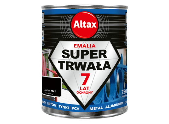 Emalia super trwała 750 ml czarny mat Altax