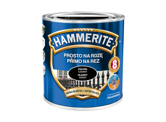 Farba Prosto Na Rdzę Czarny Połysk 0,7 l Hammerite