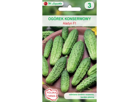 Ogórek gruntowy - konserwowy Aladyn mieszaniec średnio wczesny W.Legutko