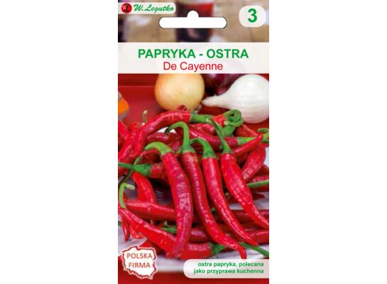 Papryka ostra De Cayenne czerwona 0,50 g gc. 3 W.Legutko