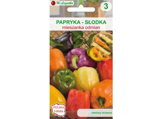 Papryka słodka mieszanka odmian typu blok 0,7 g gc. 3 W.Legutko