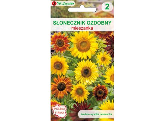 Słonecznik ozdobny wysoki pojedynczy mieszanka W.Legutko