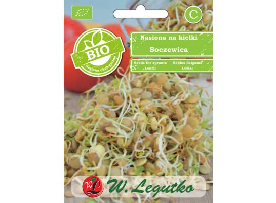 Nasiona na kiełki soczewica BIO W.Legutko
