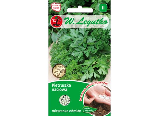 Nasiona otoczkowane pietruszka naciowa mieszanka odmian 4 g gc. II W.Legutko