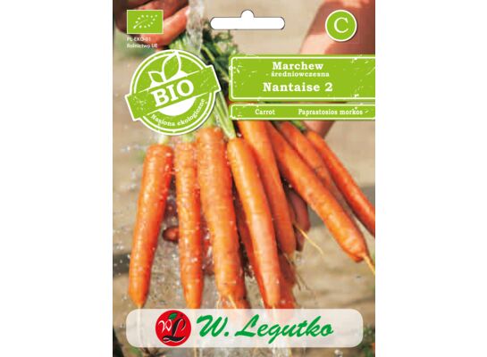Marchew jadalna Nantaise 2 BIO 5 g gc. C W.Legutko