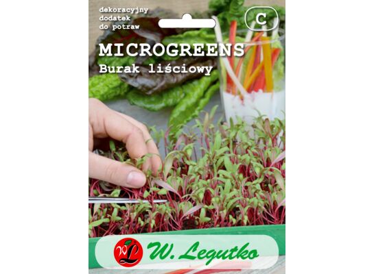 Burak liściowy czerwonolistny Microgreens W.Legutko