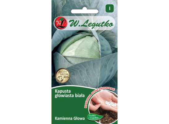 Nasiona otoczkowane kapusta głowiasta biała Kamienna Głowa W.Legutko