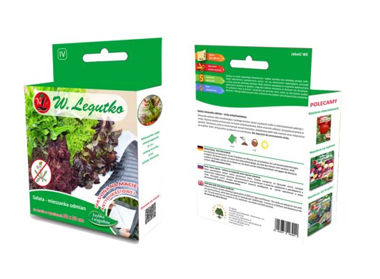 Mata antychwastowa z membraną 50 x 50 cm sałata mieszanka odmian W.Legutko