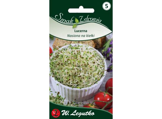 Nasiona na kiełki lucerna 20 g gc. 5 W.Legutko