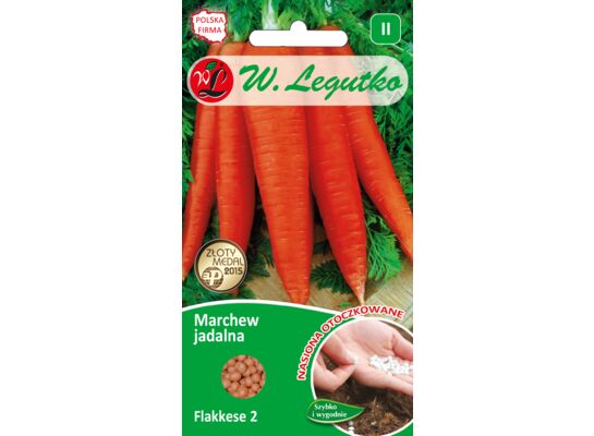 Nasiona otoczkowane marchew jadalna Flakkese 2 pomarańczowa 6 g gc. II W.Legutko