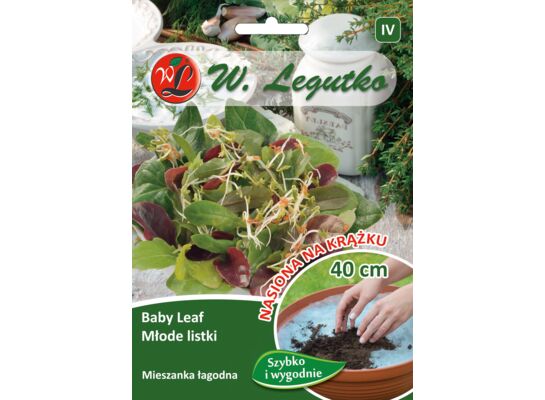 Nasiona na krążku mieszanka łagodna Baby Leaf W.Legutko