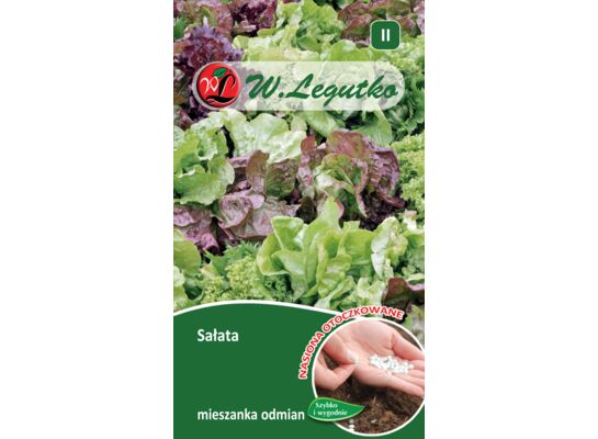 Nasiona otoczkowane sałata mieszanka odmian 5 g gc. II W.Legutko