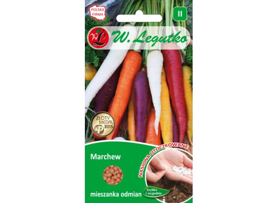 Nasiona otoczkowane marchew mieszanka odmian wielobarwna 6 g gc. II W.Legutko