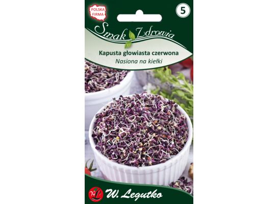 Nasiona na kiełki kapusta głowiasta czerwona 10 g gc. 3 W.Legutko