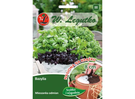 Nasiona na krążku bazylia właściwa 2,5 g gc. III W.Legutko