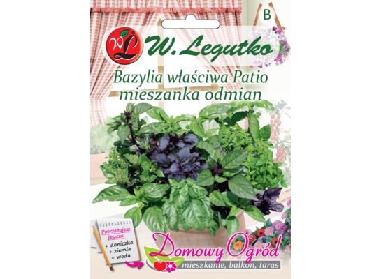 Bazylia mieszanka odmian typu Patio 0,5 g gc. B W.Legutko