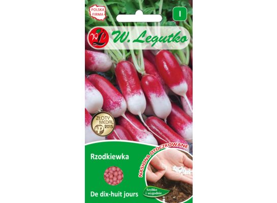 Nasiona otoczkowane rzodkiewka De Dix-Huit Jours 6 g gc. I W.Legutko