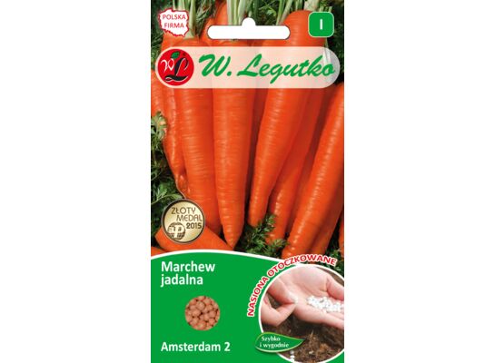 Nasiona otoczkowane marchew jadalna Amsterdam 2 pomarańczowa 6 g gc. I W.Legutko