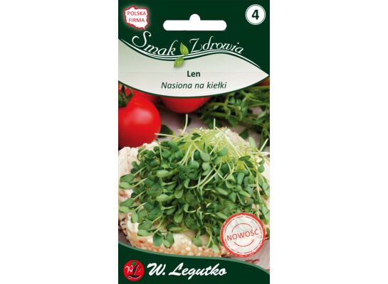 Nasiona na kiełki len zwyczajny W.Legutko