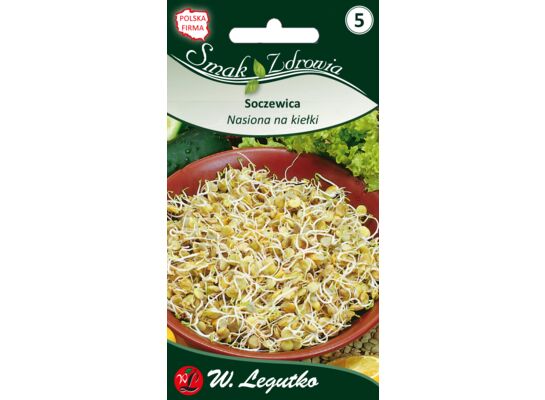 Nasiona na kiełki soczewica W.Legutko