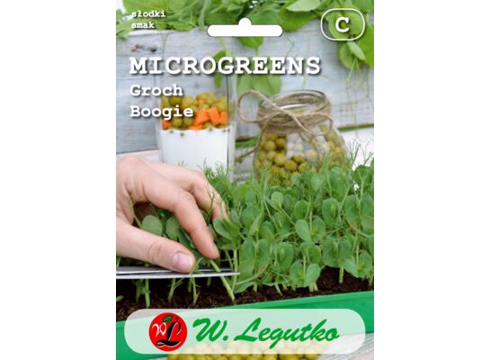 Groch łuskowy Boogie zielony, wąsaty Microgreens W.Legutko