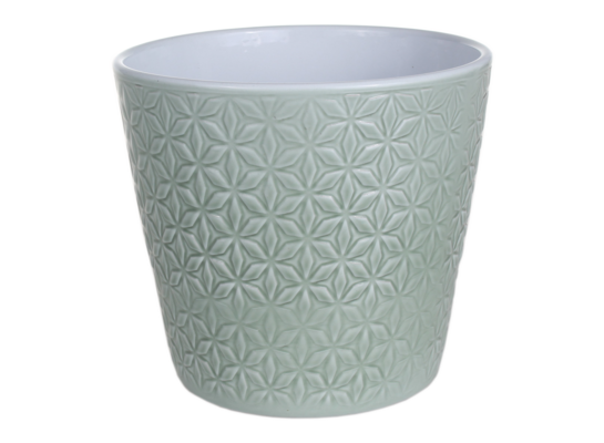 Osłonka ceramiczna 480 15 cm zielona szałwia