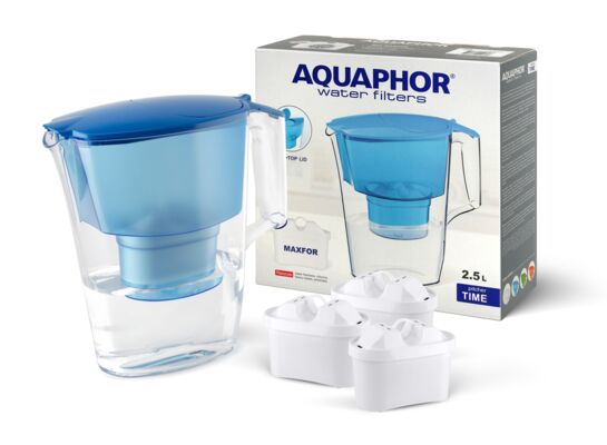 Zestaw dzbanek filtrujący Aquaphor Time 2,5 l + 3 wkłady B100-25 Maxfor