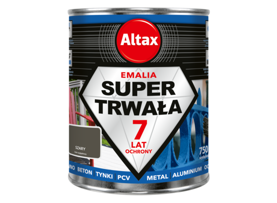 Emalia super trwała 750 ml szary Altax
