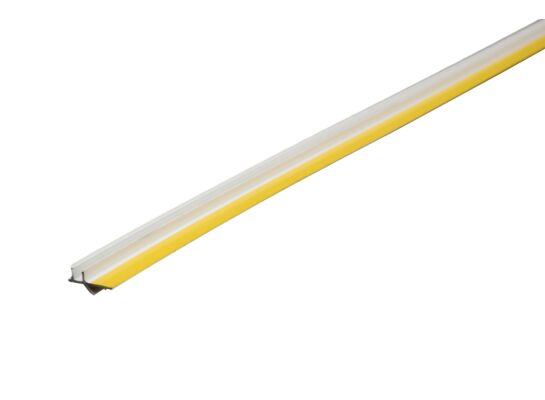 Listwa przyokienna 6 mm PVC z uszczelką biała 2,5 m