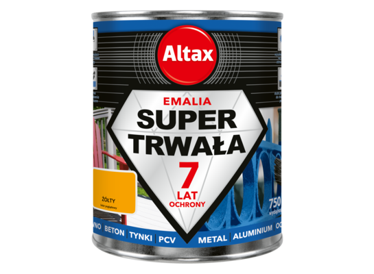 Emalia super trwała 750 ml żółty Altax