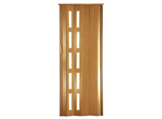 Drzwi harmonijkowe st6 80 x 201,5 cm jasny dąb