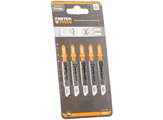 Brzeszczot do wyrzynarki T118A 75 mm FASTER TOOLS