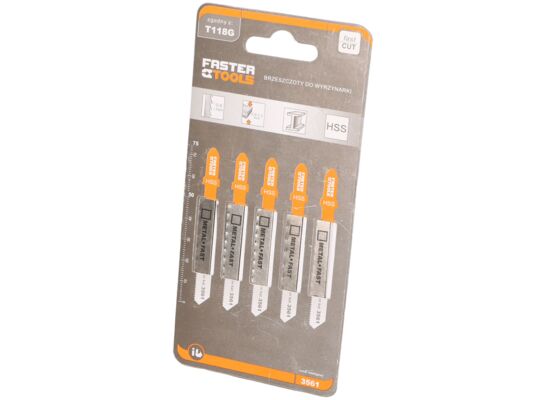 Brzeszczot do wyrzynarki T118G 75 mm FASTER TOOLS
