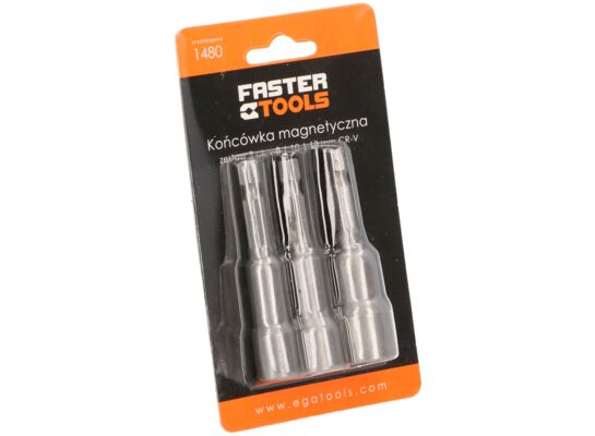 Bit końcówka magnetyczna 1/4" 3 szt. FASTER TOOLS