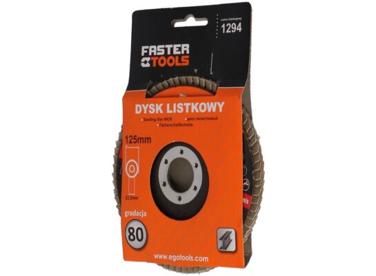 Dyski listkowy 125 mm 80 gr FASTER TOOLS