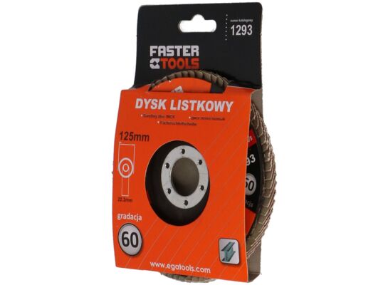 Dyski listkowy 125 mm 60 gr FASTER TOOLS