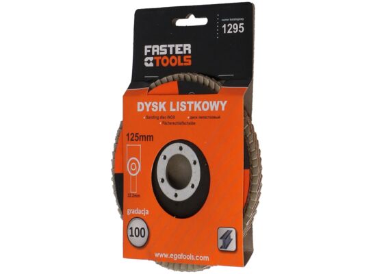 Dyski listkowy 125 mm 100 gr FASTER TOOLS