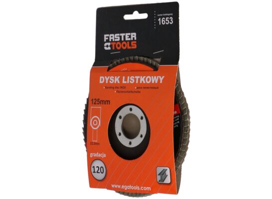 Dyski listkowy 125 mm 120 gr FASTER TOOLS