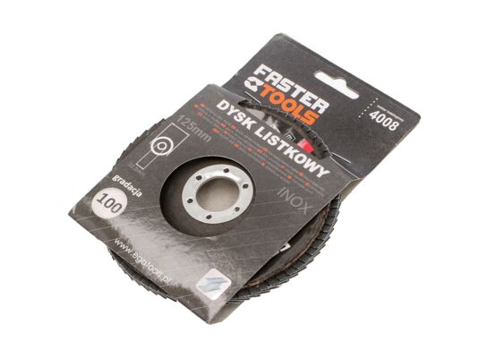 Dyski listkowy INOX 125 mm 100 gr FASTER TOOLS